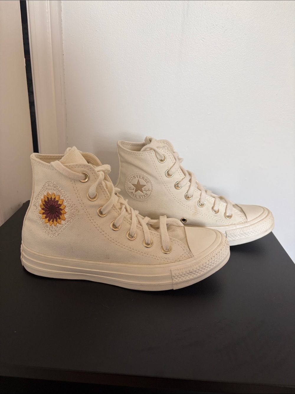 Converse Chuck Taylor All Star Lift Sunflower High Tops | Women's 5 / Men's 3